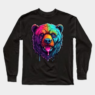 Grunge Bear Long Sleeve T-Shirt